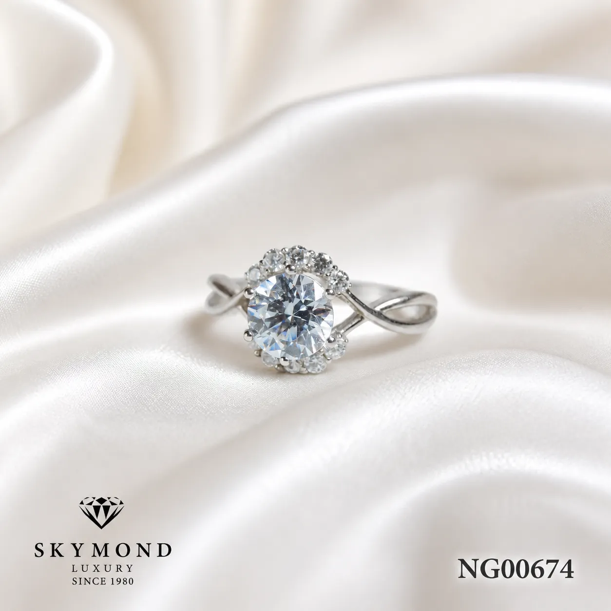 nhẫn cầu hôn skymond NG00674