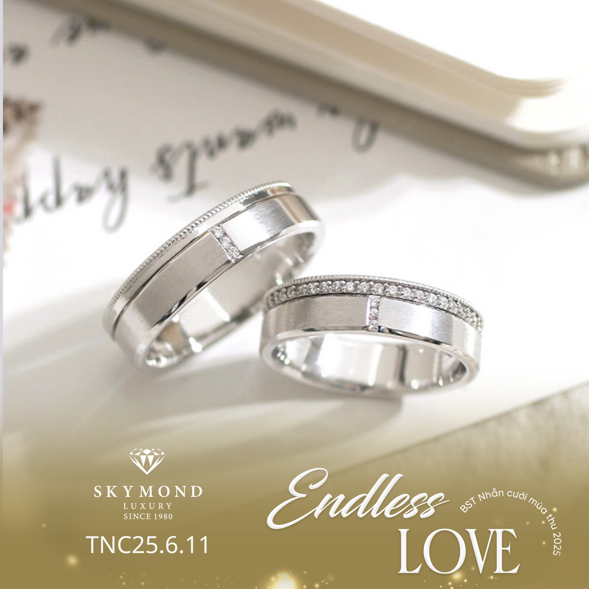 nhẫn cưới vàng trắng