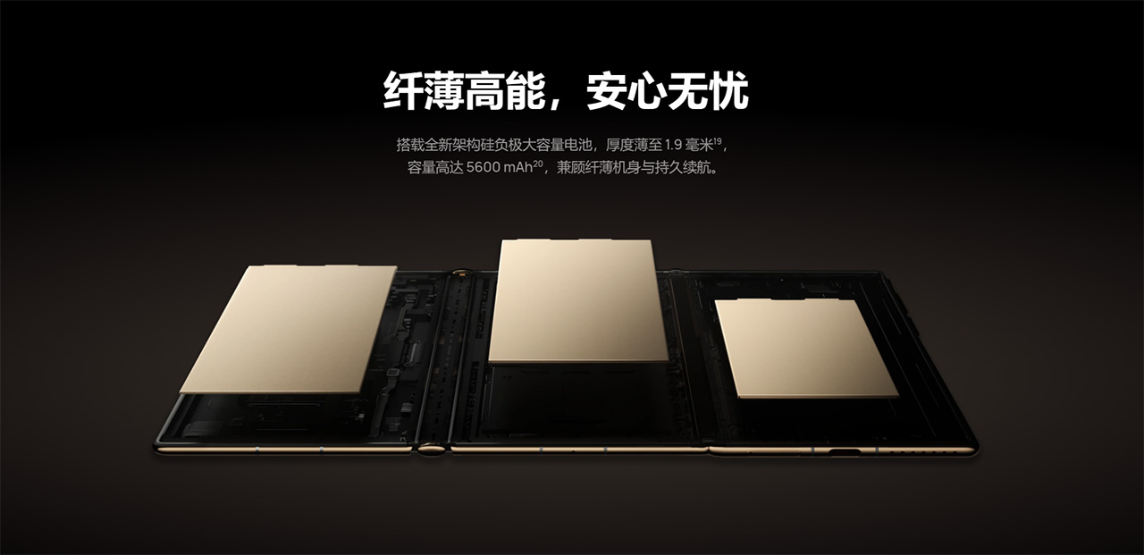 Công nghệ pin silicone trên Huawei Mate XT Công nghệ pin silicone trên Huawei Mate XT